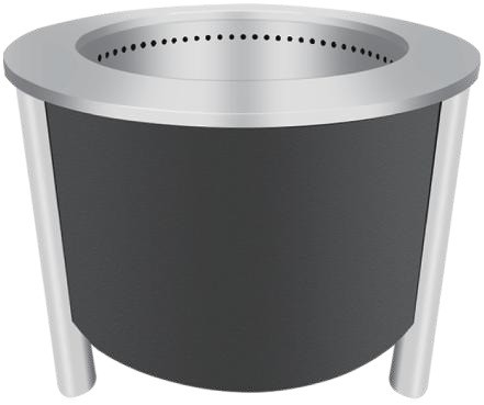 Grill de churrasco sem fumo ao ar livre Corten Steel Gas Fire Pit Forma personalizada Quadrado esférico