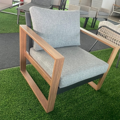 Mobiliário de jardim exterior dobrado Sofá de rótão de alumínio para mesa de chá de canto de luxo