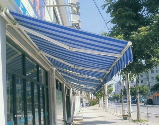 Toldo de guarda-sol totalmente aberto em poliéster com cores personalizadas e material de vela