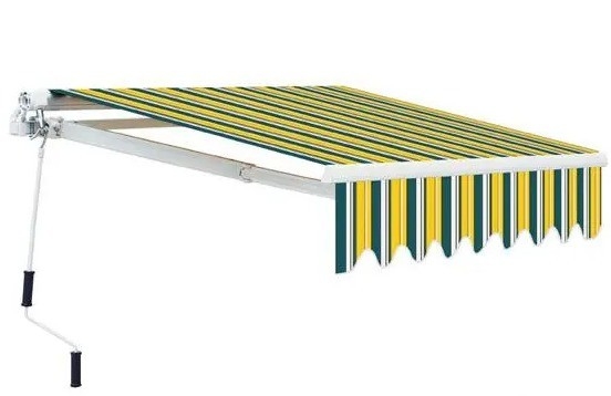 Toldo de guarda-sol totalmente aberto em poliéster com cores personalizadas e material de vela