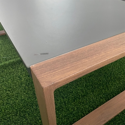 Mobiliário de jardim exterior dobrado Sofá de rótão de alumínio para mesa de chá de canto de luxo