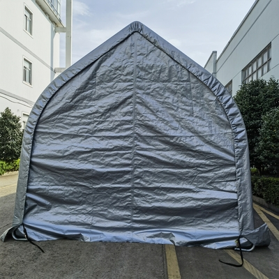 Tenda portátil de abrigo para carros jardim de armazenamento galpão com paredes laterais e portas removíveis