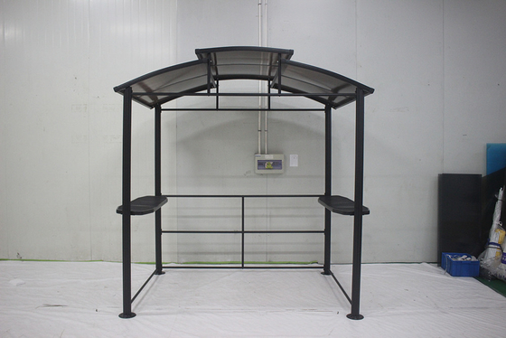 Tenda de pavilhão de churrasco de churrasqueira dobrável para abrigo ao ar livre Canopy 2.36 * 1.52 * 2.36M churrasco