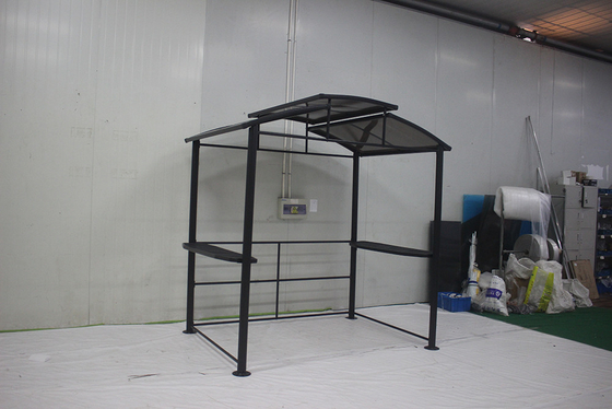 Tenda de pavilhão de churrasco de churrasqueira dobrável para abrigo ao ar livre Canopy 2.36 * 1.52 * 2.36M churrasco