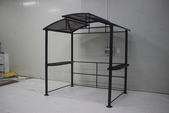 Tenda de pavilhão de churrasco de churrasqueira dobrável para abrigo ao ar livre Canopy 2.36 * 1.52 * 2.36M churrasco