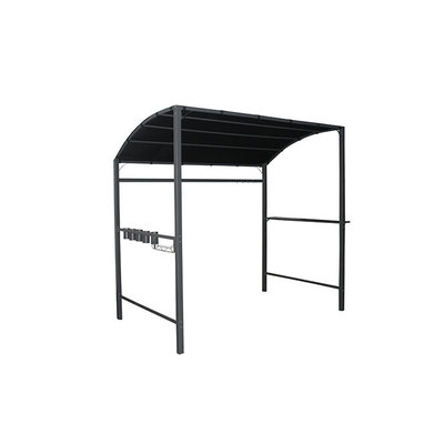 Patio exterior Poliéster Grill Shelter Grill Gazebo com revestimento de vela revestido com pó