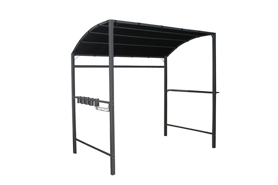 Patio exterior Poliéster Grill Shelter Grill Gazebo com revestimento de vela revestido com pó