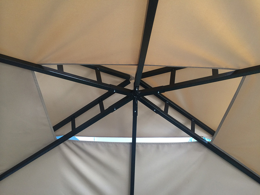 Material de vela de poliéster 2.5*1.3*2.5M Patio Shelter Canopy Tent para Grill BBQ Gazebo