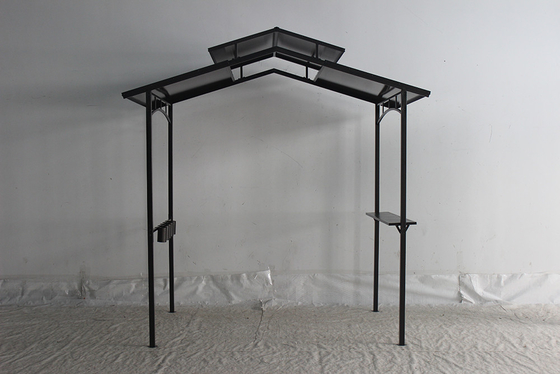 Hard Top BBQ PC Grill Gazebo Quadro de metal para jardim ao ar livre Parque Patio Grill