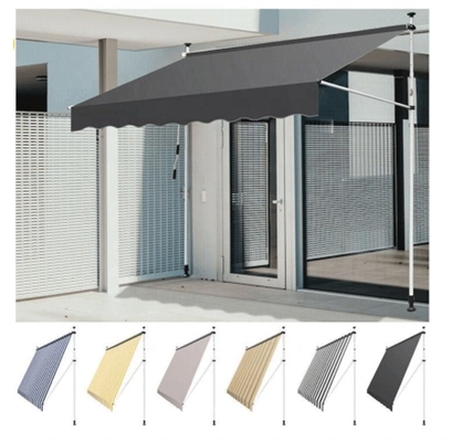 Área exterior de jardim de pátio canopy sombra de sol varanda retrátil telhado 3,5 * 1,2m liga de alumínio