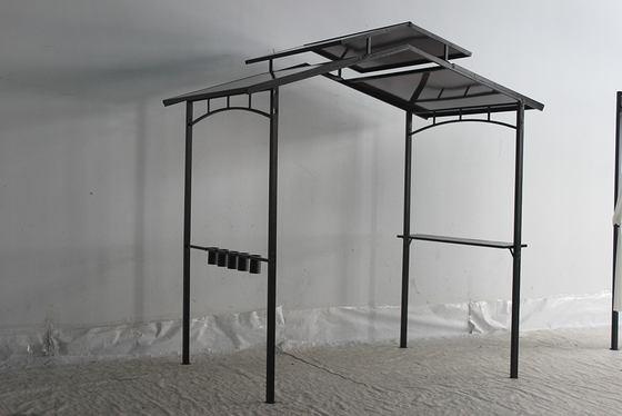 Hard Top BBQ PC Grill Gazebo Quadro de metal para jardim ao ar livre Parque Patio Grill