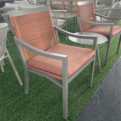 Mobiliário de jardim moderno de alumínio Bistro Sofá de Rattan