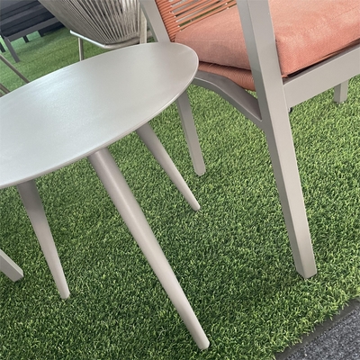 Mobiliário de jardim moderno de alumínio Bistro Sofá de Rattan