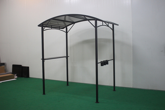 Hardtop BBQ Gazebo Pavilhão ao ar livre Tenda Quatro Cantos Pavilhão de telhado com Hardtop