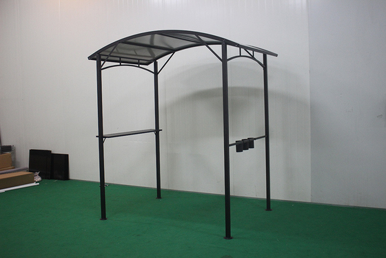 Hardtop BBQ Gazebo Pavilhão ao ar livre Tenda Quatro Cantos Pavilhão de telhado com Hardtop