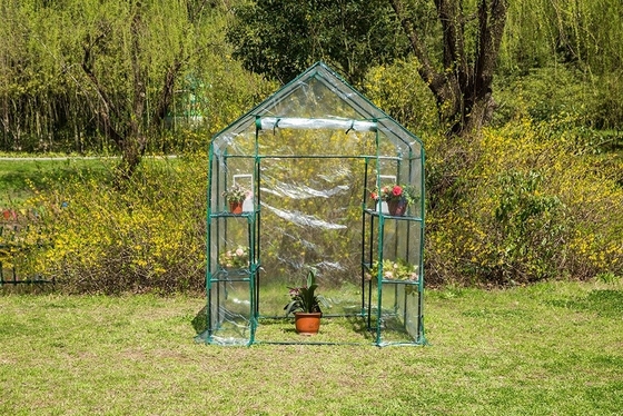 Estruturas metálicas para jardins, dossel de PVC, estufa agrícola para agricultura sustentável