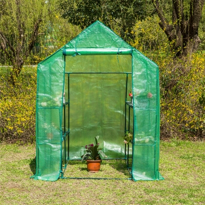 Capa de estufa móvel de PVC à prova d'água transparente para plantação de jardins