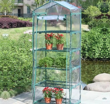 Capa de estufa móvel de PVC à prova d'água transparente para plantação de jardins
