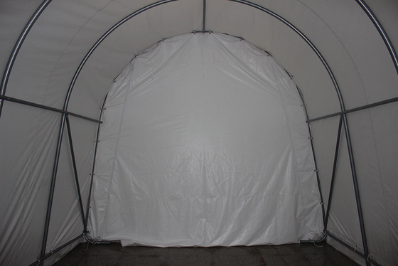 Paredes laterais removíveis Portas pesadas Carport para acampamento e quintal 400*730*330cm