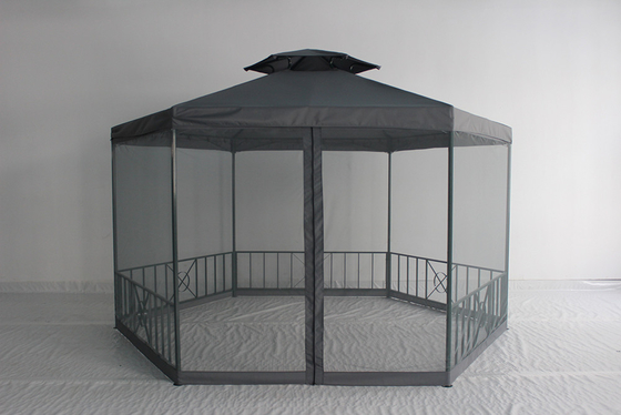 Tenda de pavilhão de jardim de marco de aço personalizável perfeita para eventos de lazer no parque