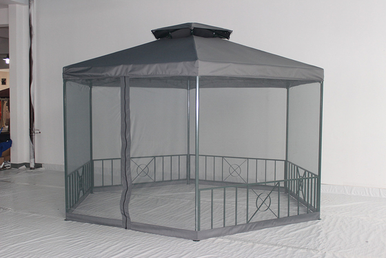 Tenda de pavilhão de jardim de marco de aço personalizável perfeita para eventos de lazer no parque