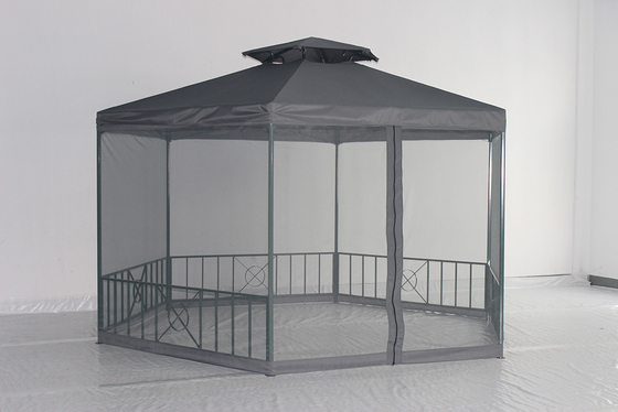 Tenda de pavilhão de jardim de marco de aço personalizável perfeita para eventos de lazer no parque