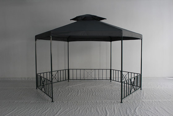 Tenda de pavilhão de jardim de marco de aço personalizável perfeita para eventos de lazer no parque