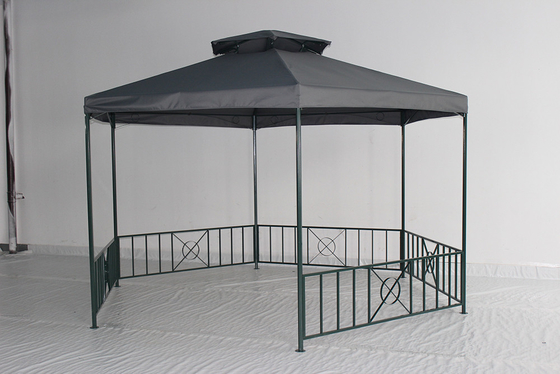Tenda de pavilhão de jardim de marco de aço personalizável perfeita para eventos de lazer no parque