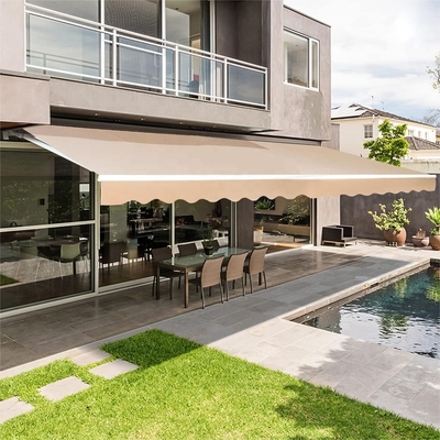 4*3m Outdoor Manual Canopy jardim sombra de sol Balcão Patio Retrátil Telhado de alumínio OEM