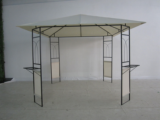 Double Roof Gazebo Outdoor Canopy Shelter com design personalizável e acabamento revestido de PVC