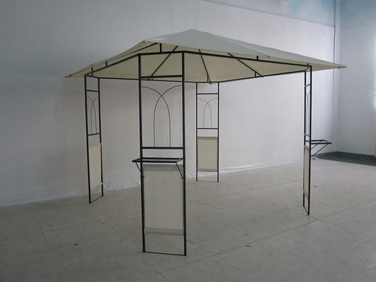 Double Roof Gazebo Outdoor Canopy Shelter com design personalizável e acabamento revestido de PVC