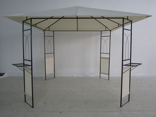 Double Roof Gazebo Outdoor Canopy Shelter com design personalizável e acabamento revestido de PVC