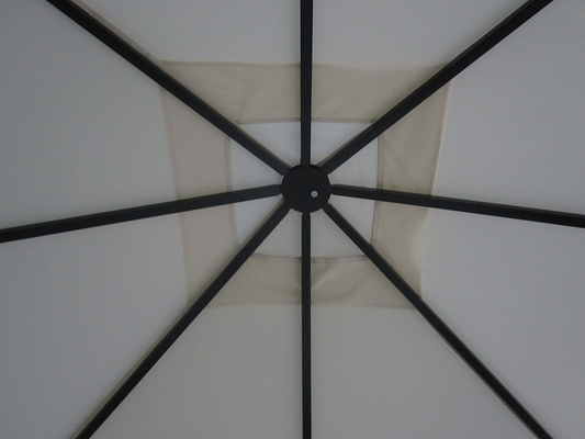 Double Roof Gazebo Outdoor Canopy Shelter com design personalizável e acabamento revestido de PVC