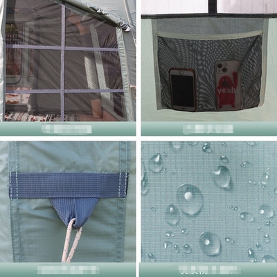 4 Seasons Mosquito Screen Cabin Tent para acampamento 12.96m2 Espaço de quarto Tenda inflável