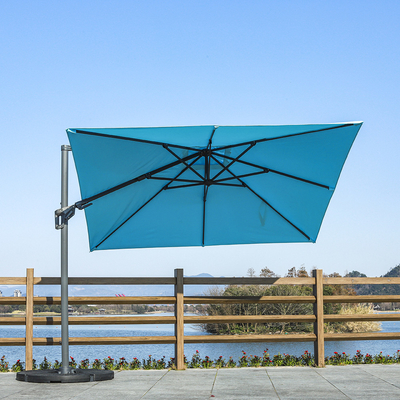 Canopy de abrigo solar pendente dobrável para pátio Offset Parasol guarda-chuva contemporâneo