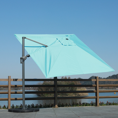 Canopy de abrigo solar pendente dobrável para pátio Offset Parasol guarda-chuva contemporâneo