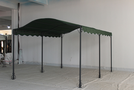 Quadro de aço personalizável Canopy exterior com arco sombra de jardim Pergola Pavilhão Gazebo