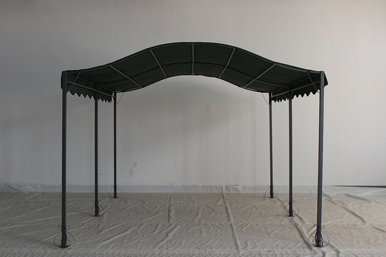 Quadro de aço personalizável Canopy exterior com arco sombra de jardim Pergola Pavilhão Gazebo