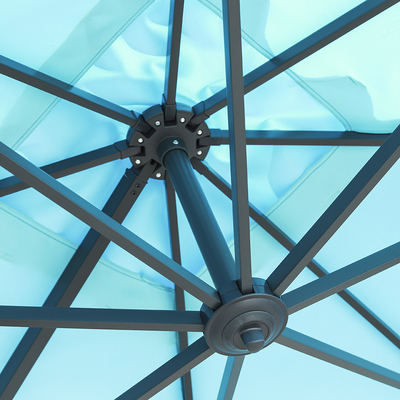 Canopy de abrigo solar pendente dobrável para pátio Offset Parasol guarda-chuva contemporâneo