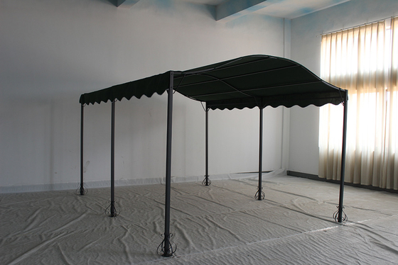 Quadro de aço personalizável Canopy exterior com arco sombra de jardim Pergola Pavilhão Gazebo
