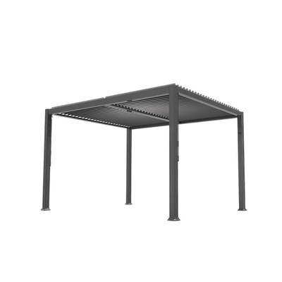Pergola de alumínio de jardim ao ar livre com sistema de telhado à prova d'água Design elegante