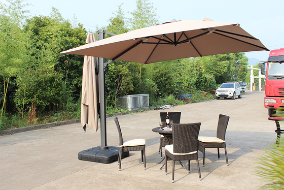 Padrão de guarda-chuva de mão Parasol de jardim com dossel duplo para móveis de exterior 3m Design económico