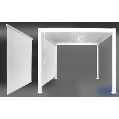 Pergola de alumínio impermeável 3x3m moderna para jardim impermeável e impermeável