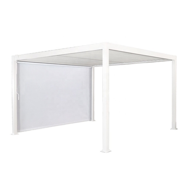 Pergola de alumínio impermeável 3x3m moderna para jardim impermeável e impermeável