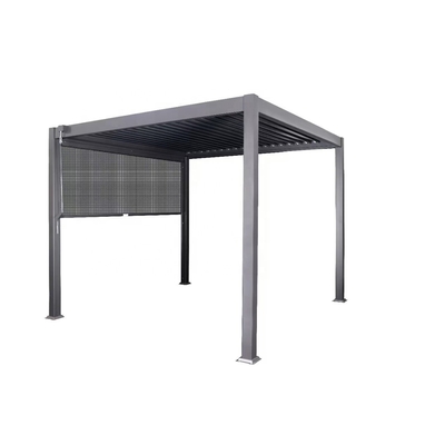 Pergola de alumínio impermeável 3x3m moderna para jardim impermeável e impermeável