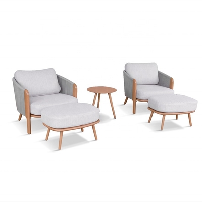 Quadro de alumínio Luxury Table Bistro Set para mobiliário de jardim ao ar livre cor personalizada