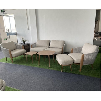Quadro de alumínio Luxury Table Bistro Set para mobiliário de jardim ao ar livre cor personalizada