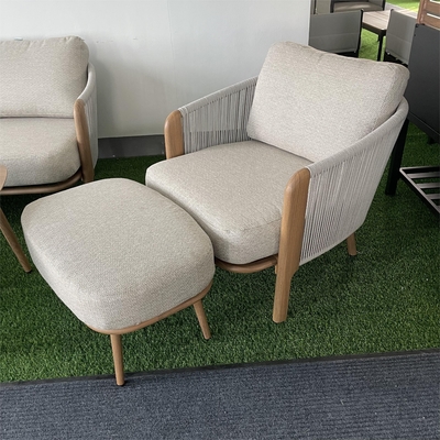 Quadro de alumínio Luxury Table Bistro Set para mobiliário de jardim ao ar livre cor personalizada