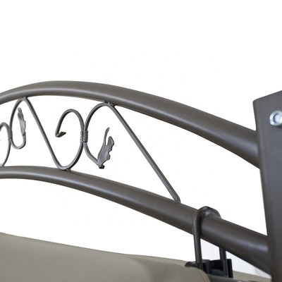 Decorações de jardim Swing Chair ao ar livre com dossel Pergola Gazebo Cama de banco almofada