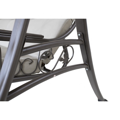 Decorações de jardim Swing Chair ao ar livre com dossel Pergola Gazebo Cama de banco almofada